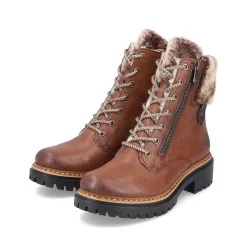 Rieker Women'S Corded Boots Chestnut Brown
