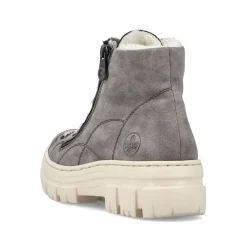 Rieker Women'S Corded Boots Dust Gray