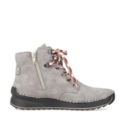 Rieker Women'S Corded Boots Moon Grey