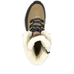 Rieker Women'S Corded Boots Sand Beige