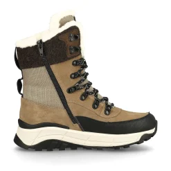 Rieker Women'S Corded Boots Sand Beige