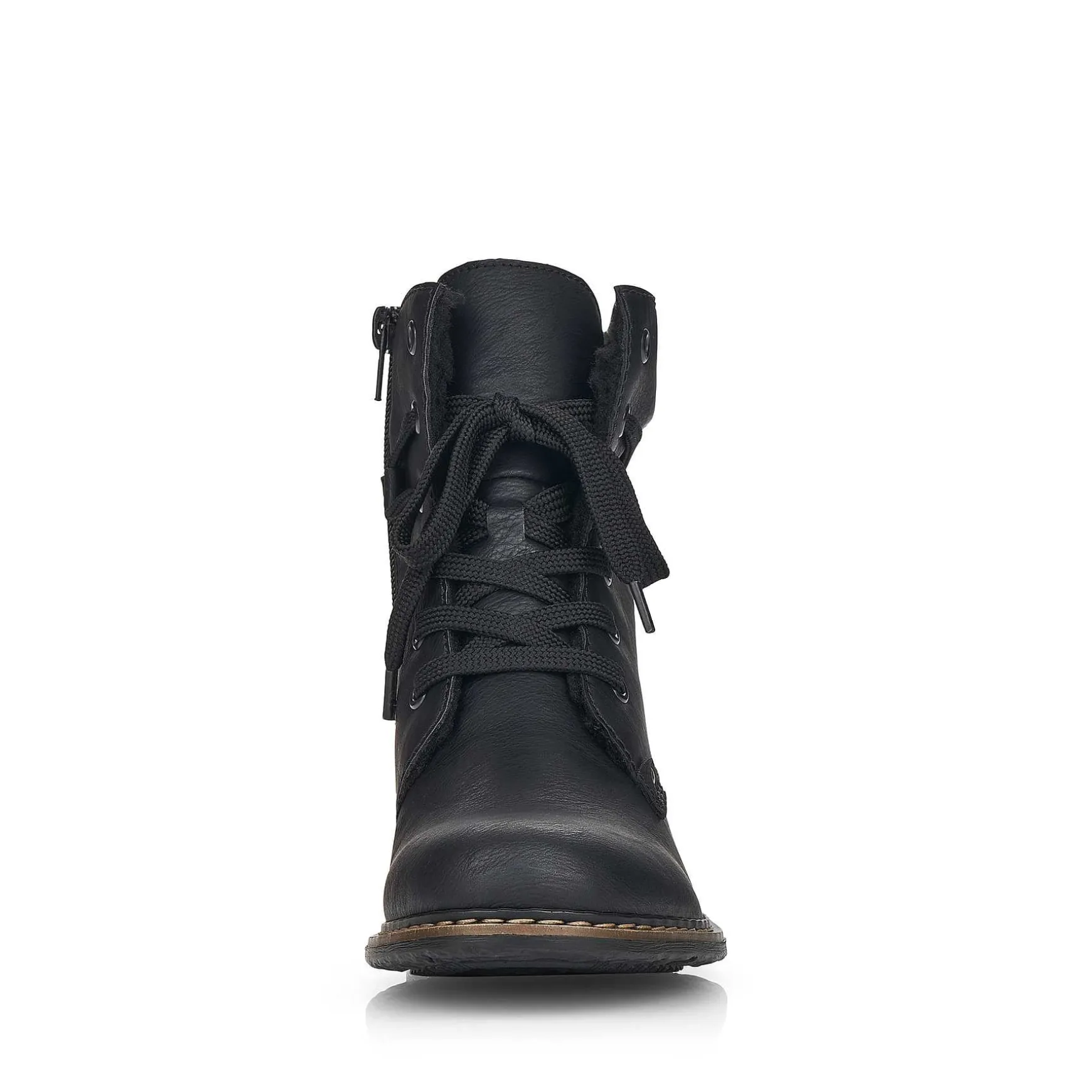 Rieker Women'S Corded Boots Asphalt Black