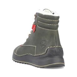 Rieker Women'S Corded Boots Gray Green