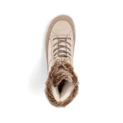 Rieker Women'S Corded Boots Vanilla Beige