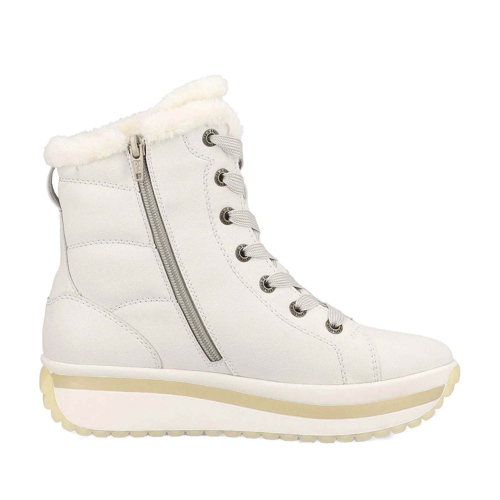 Rieker Women'S Corded Boots Frost White