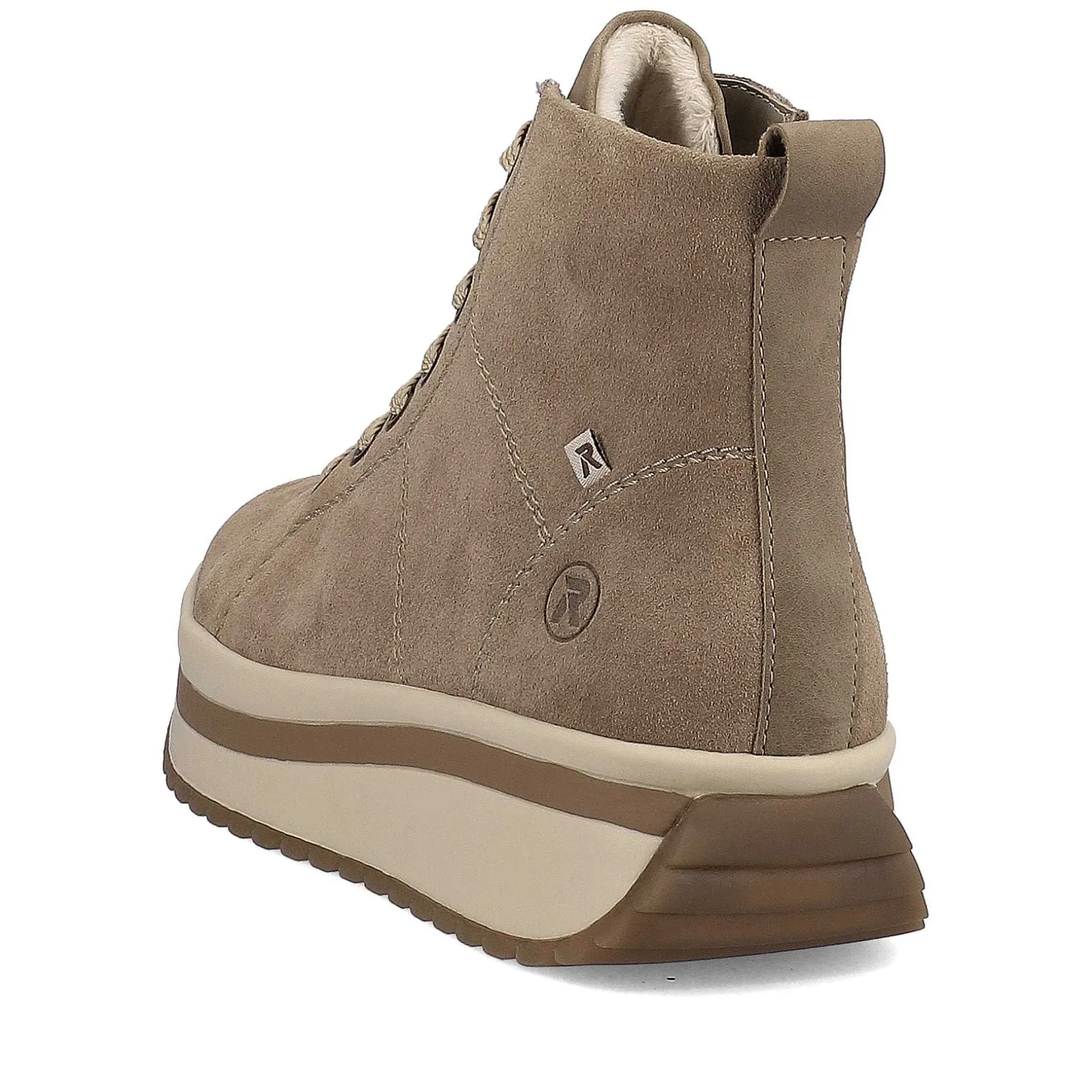 Rieker Women'S High Sneaker Hazel Wood