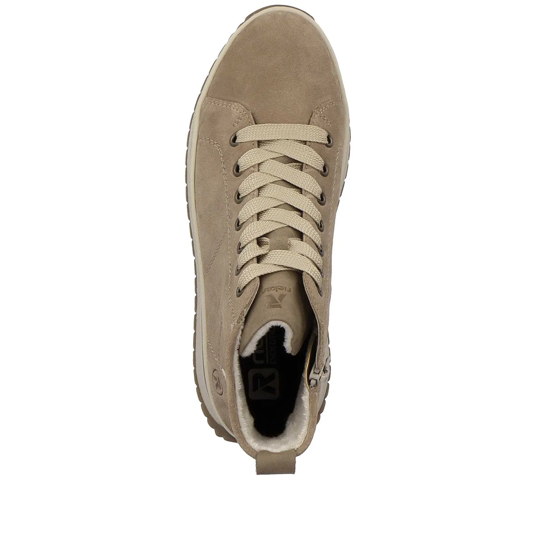 Rieker Women'S High Sneaker Hazel Wood