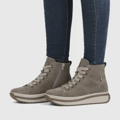 Rieker Women'S High Sneaker Hazel Wood