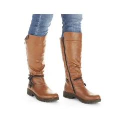 Rieker Women'S High-Shaft Boots Caramel Brown