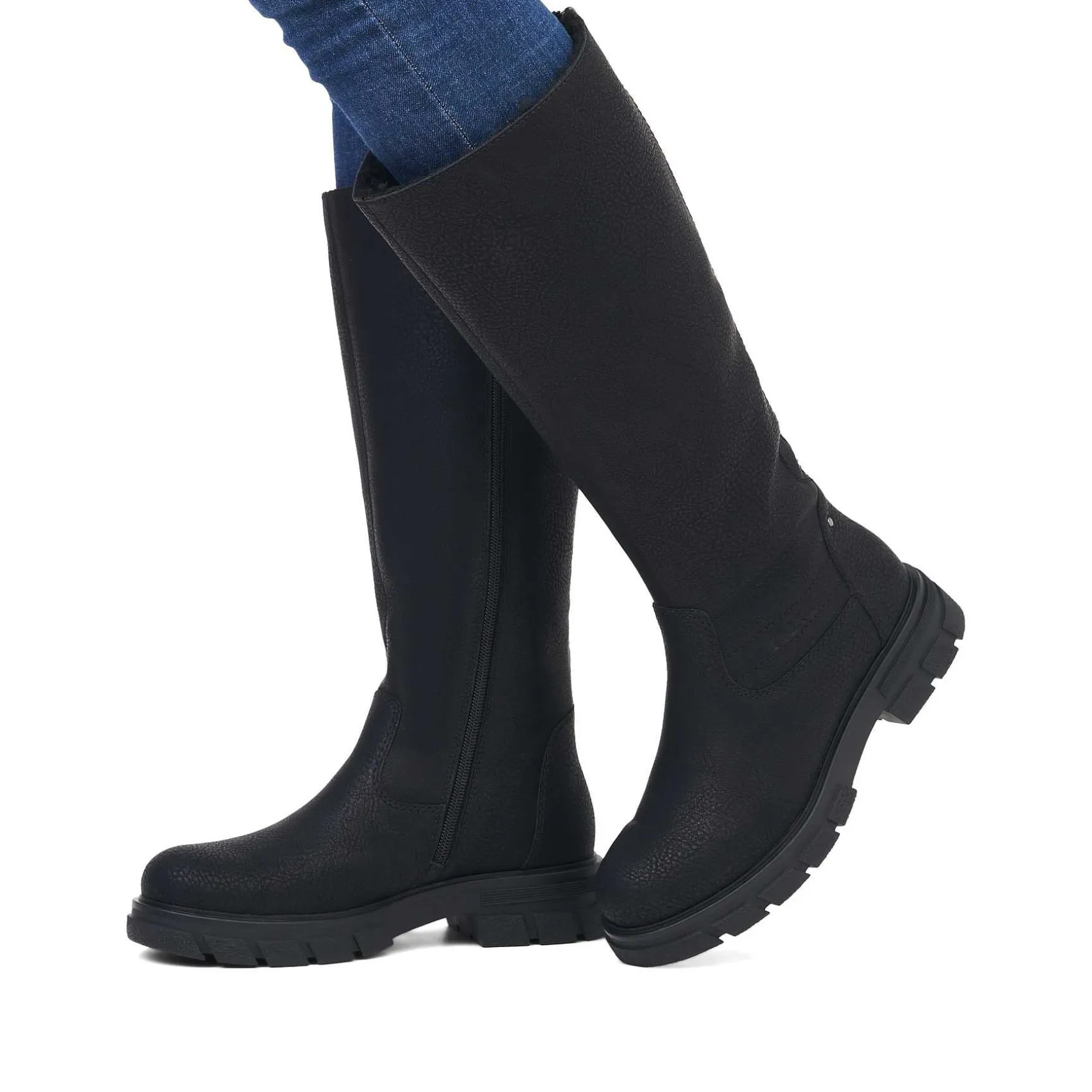 Rieker Women'S High-Shaft Boots Night Black