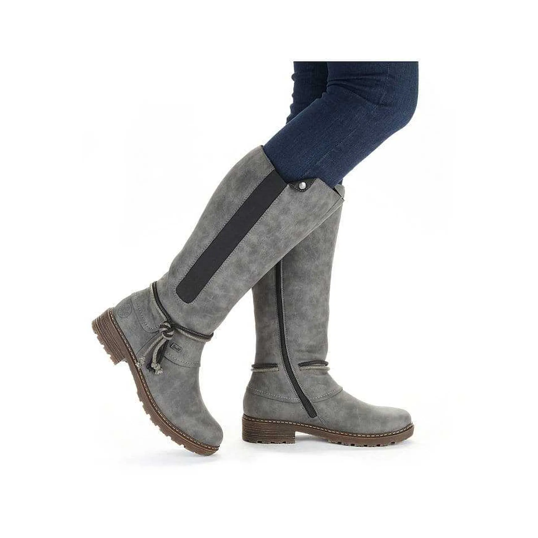 Rieker Women'S High-Shaft Boots Steel Gray