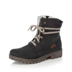 Rieker Women'S Laced Boots Ocean Blue