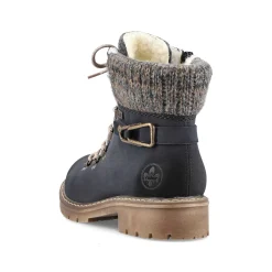 Rieker Women'S Laced Boots Ocean Blue