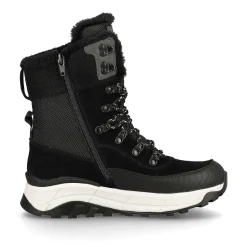 Rieker Women'S Laced Boots Steel Black