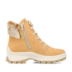Rieker Women'S Laced Boots Caramel Brown