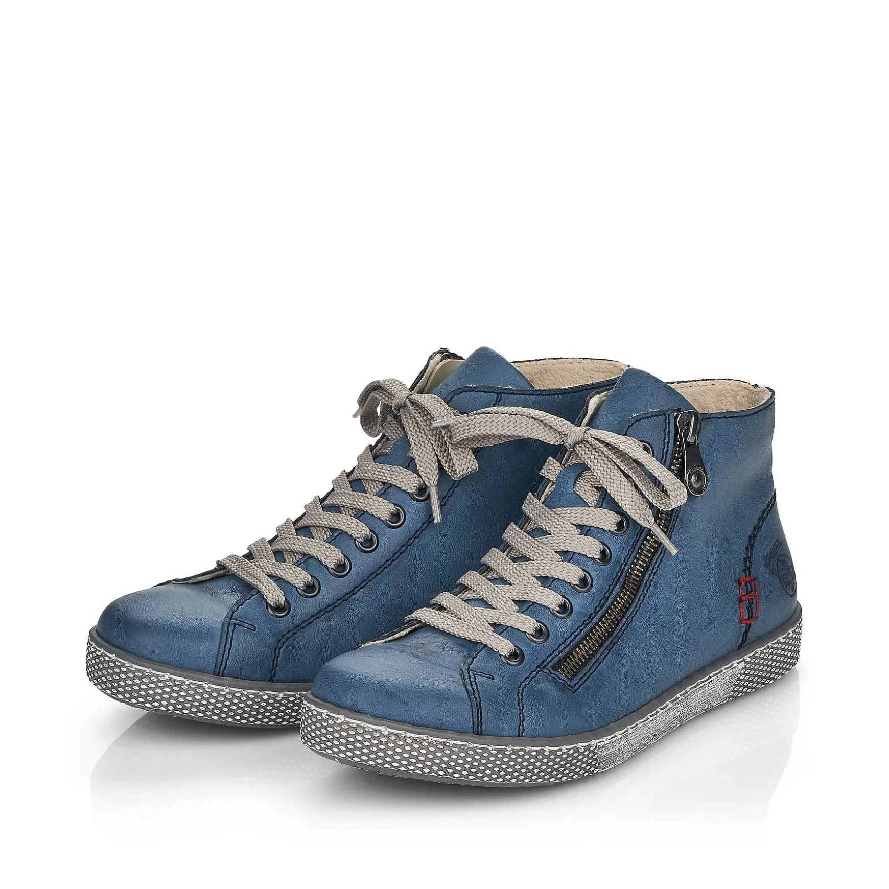 Rieker Women'S Laced Shoes Azure Blue
