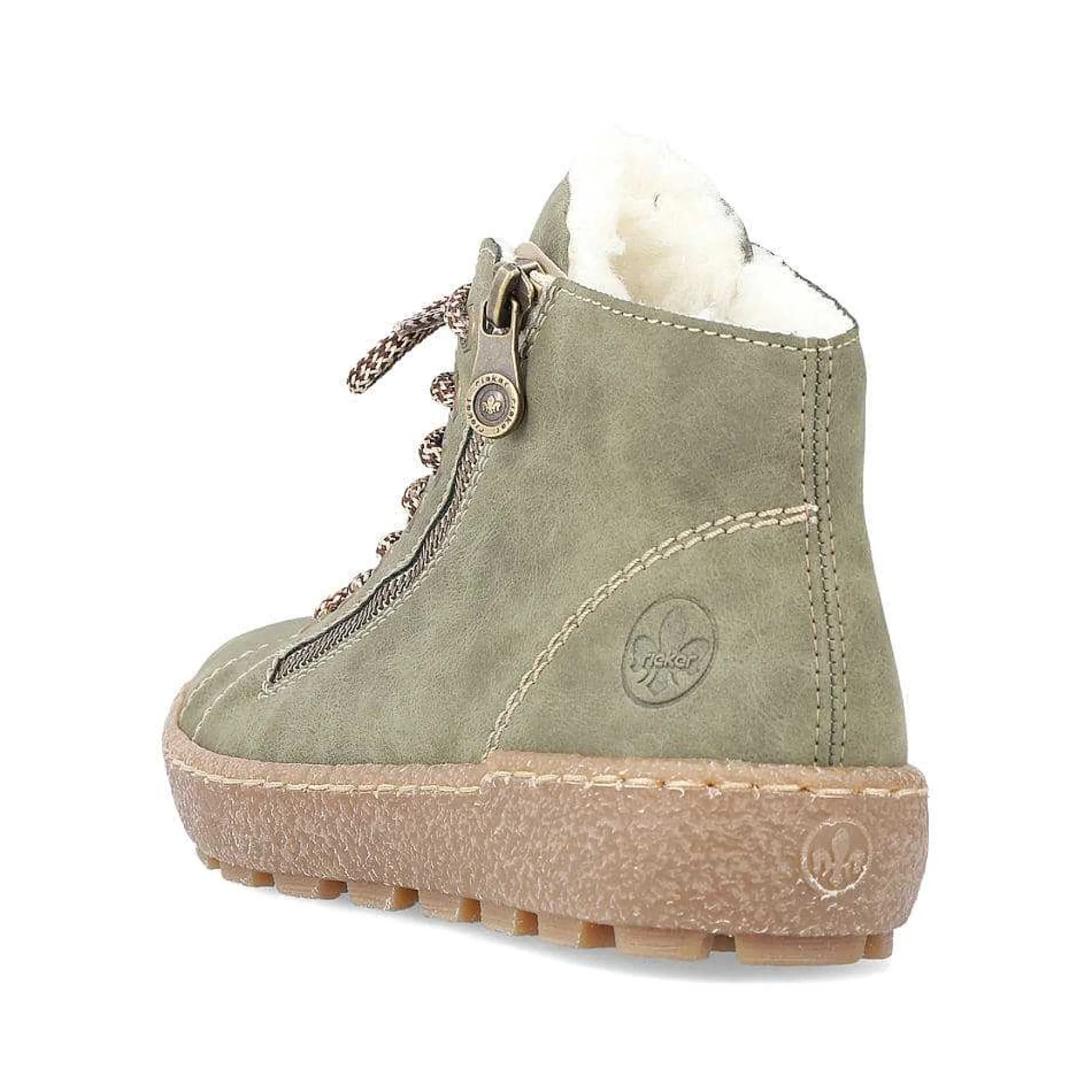 Rieker Women'S Laced Shoes Leaf Green
