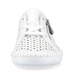 Rieker Women'S Laced Shoes Pearl White