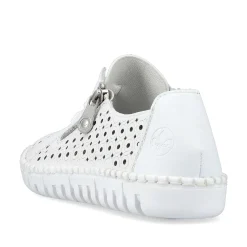 Rieker Women'S Laced Shoes Pearl White
