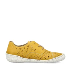Rieker Women'S Lace-Up Shoes Sunflower Yellow