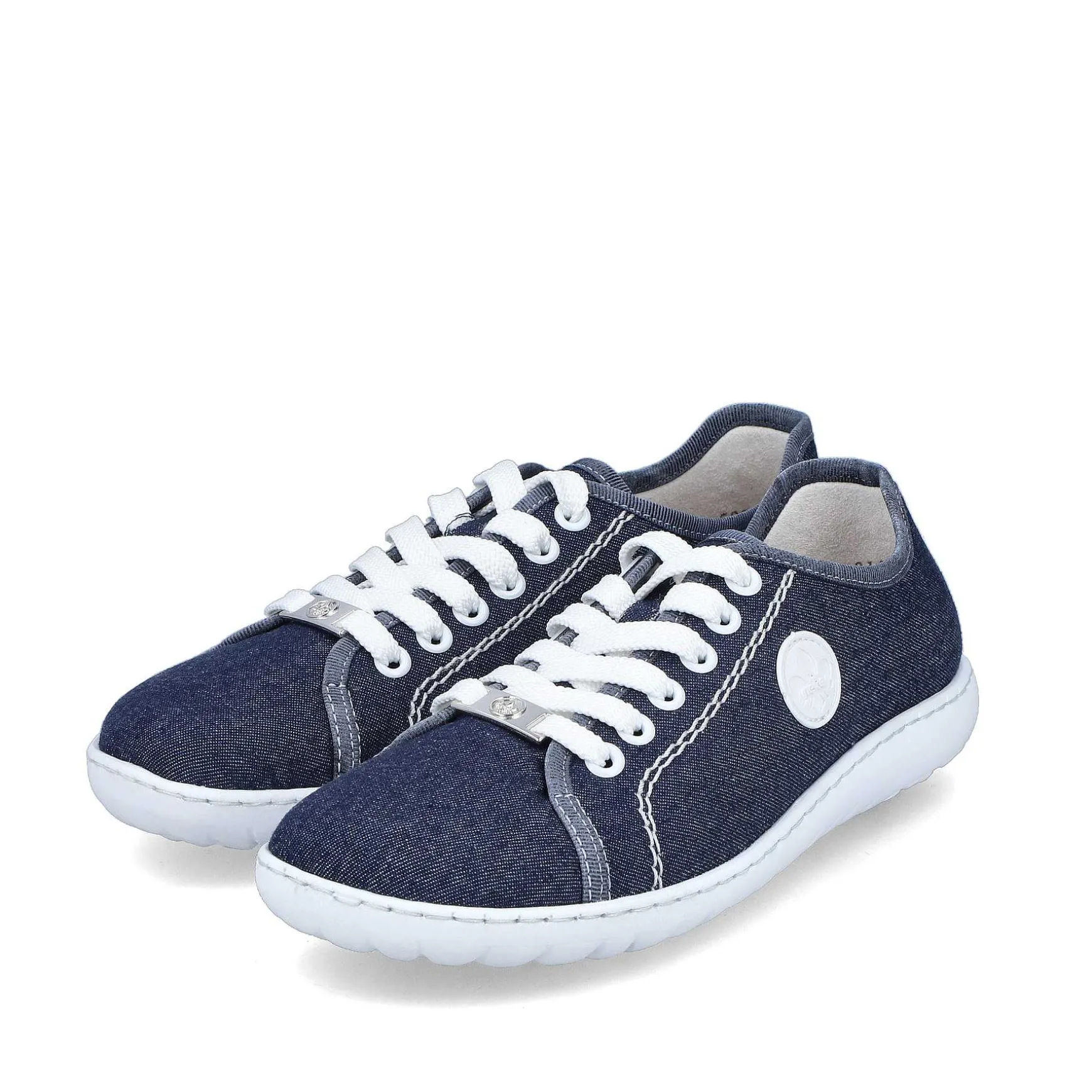 Rieker Women'S Lace-Up Shoes Navy Blue