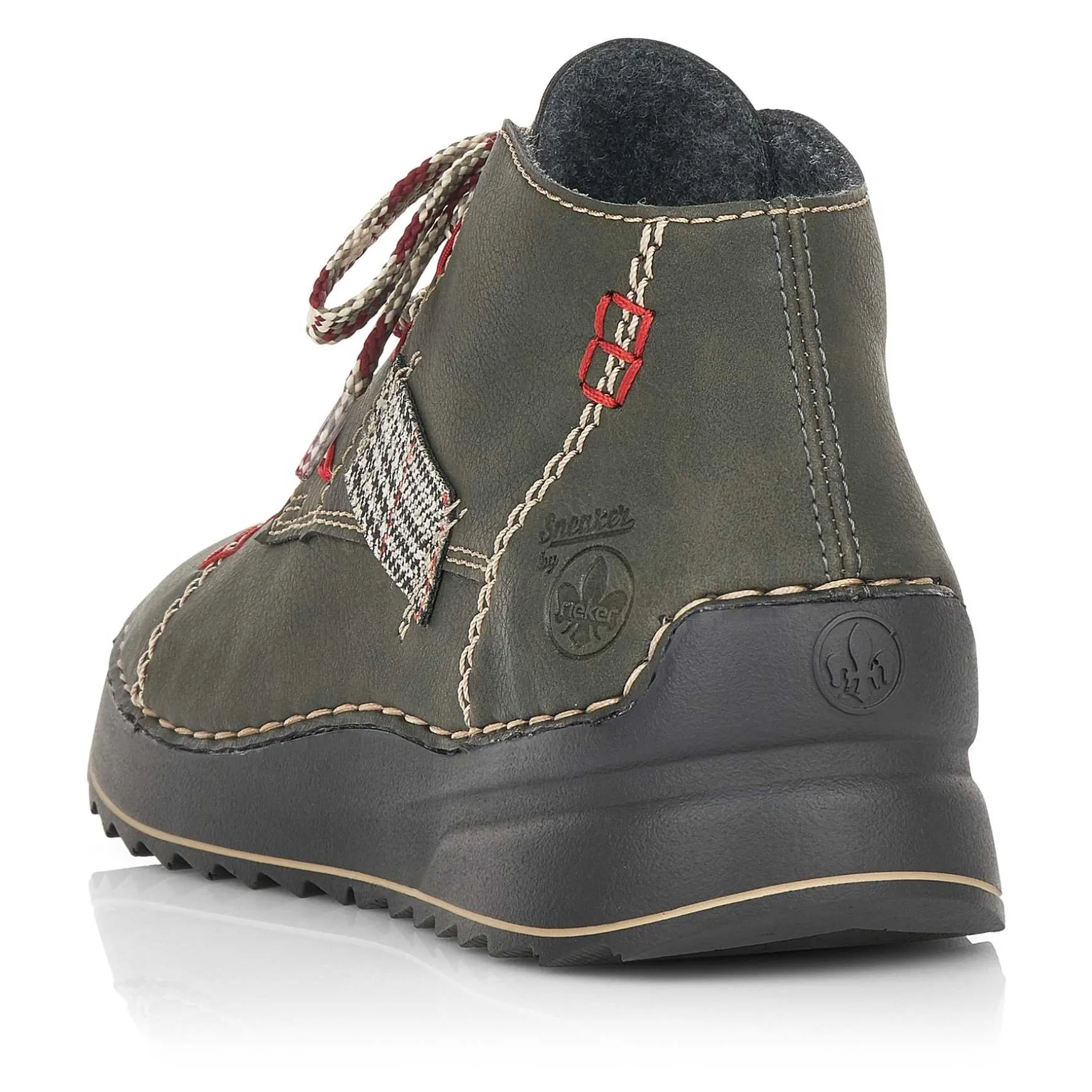 Rieker Women'S Lace-Up Shoes Khaki Green