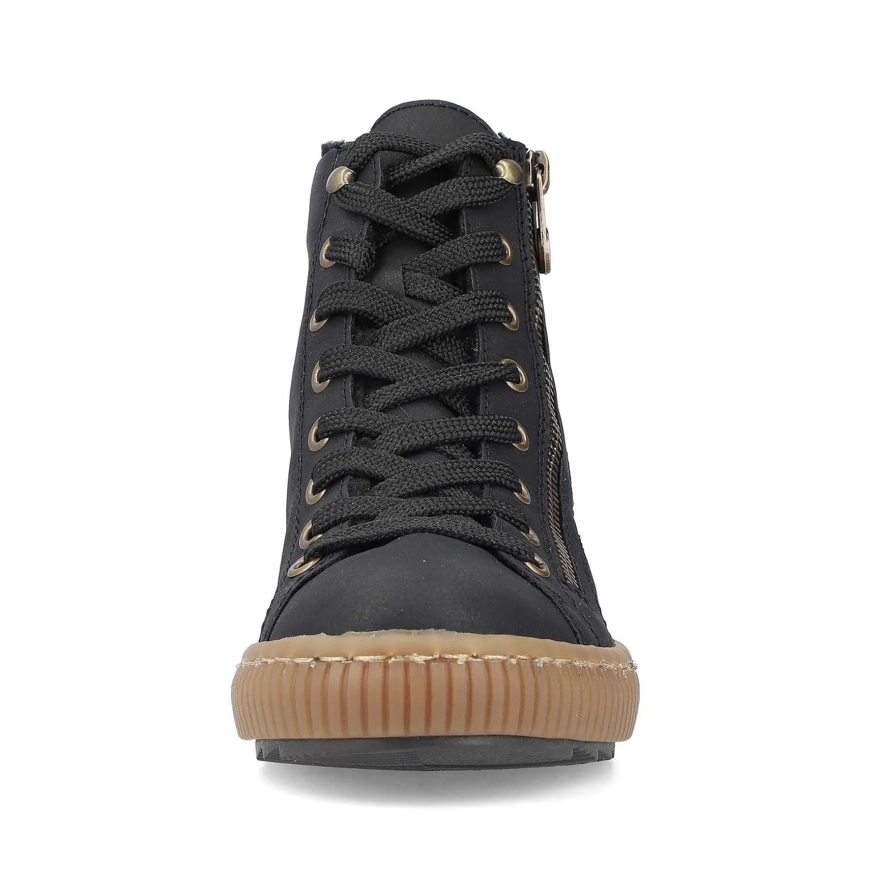 Rieker Women'S Lace-Up Shoes Asphalt Black