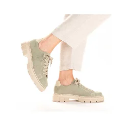 Rieker Women'S Lace-Up Shoes Mint Green