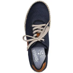 Rieker Women'S Lace-Up Shoes Navy Blue