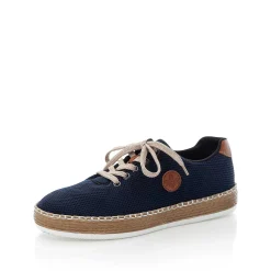Rieker Women'S Lace-Up Shoes Navy Blue