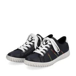 Rieker Women'S Lace-Up Shoes Navy Blue