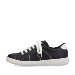 Rieker Women'S Lace-Up Shoes Navy Blue