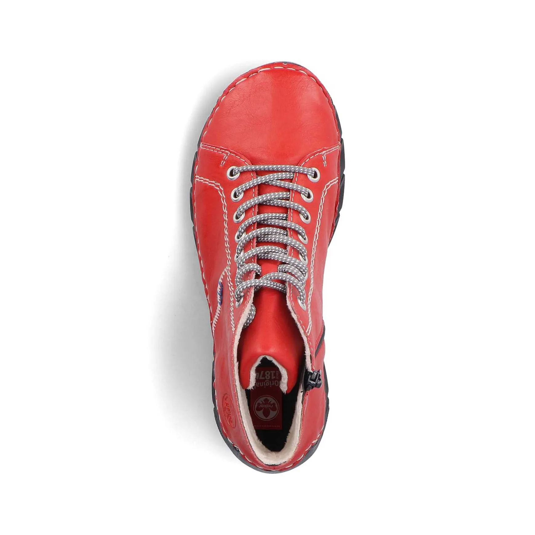 Rieker Women'S Lace-Up Shoes Fire Red
