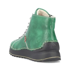 Rieker Women'S Lace-Up Shoes Emerald Green