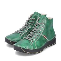 Rieker Women'S Lace-Up Shoes Emerald Green