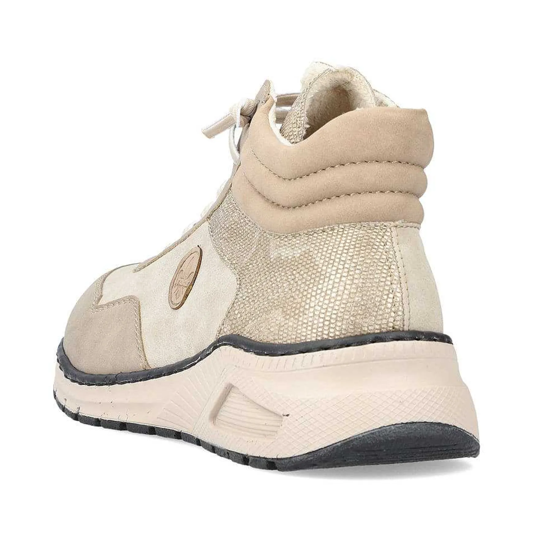 Rieker Women'S Lace-Up Shoes Light Beige
