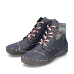 Rieker Women'S Lace-Up Shoes Steel Blue