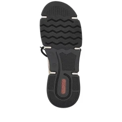 Rieker Women'S Lace-Up Shoes Cream Beige