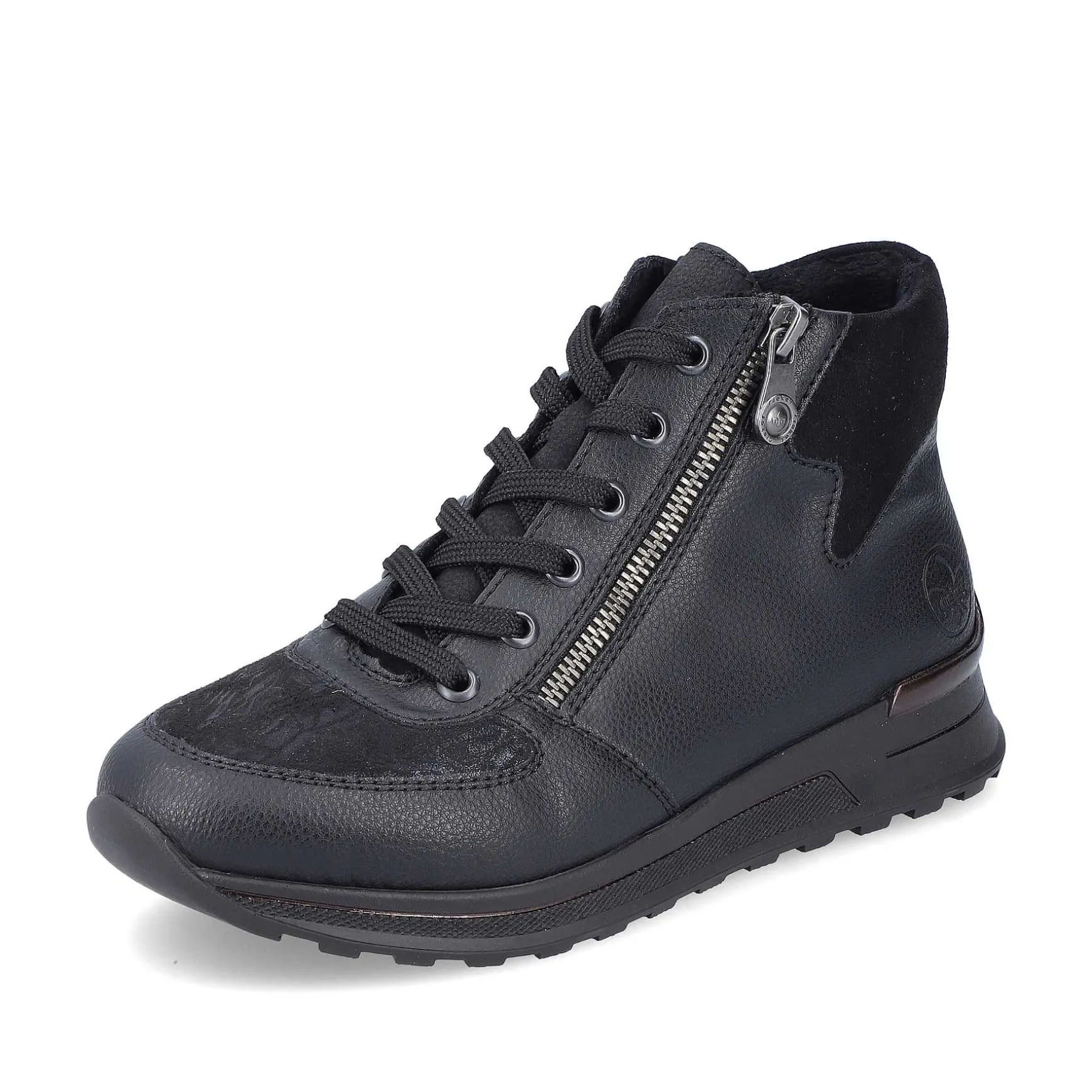 Rieker Women'S Lace-Up Shoes Deep Black