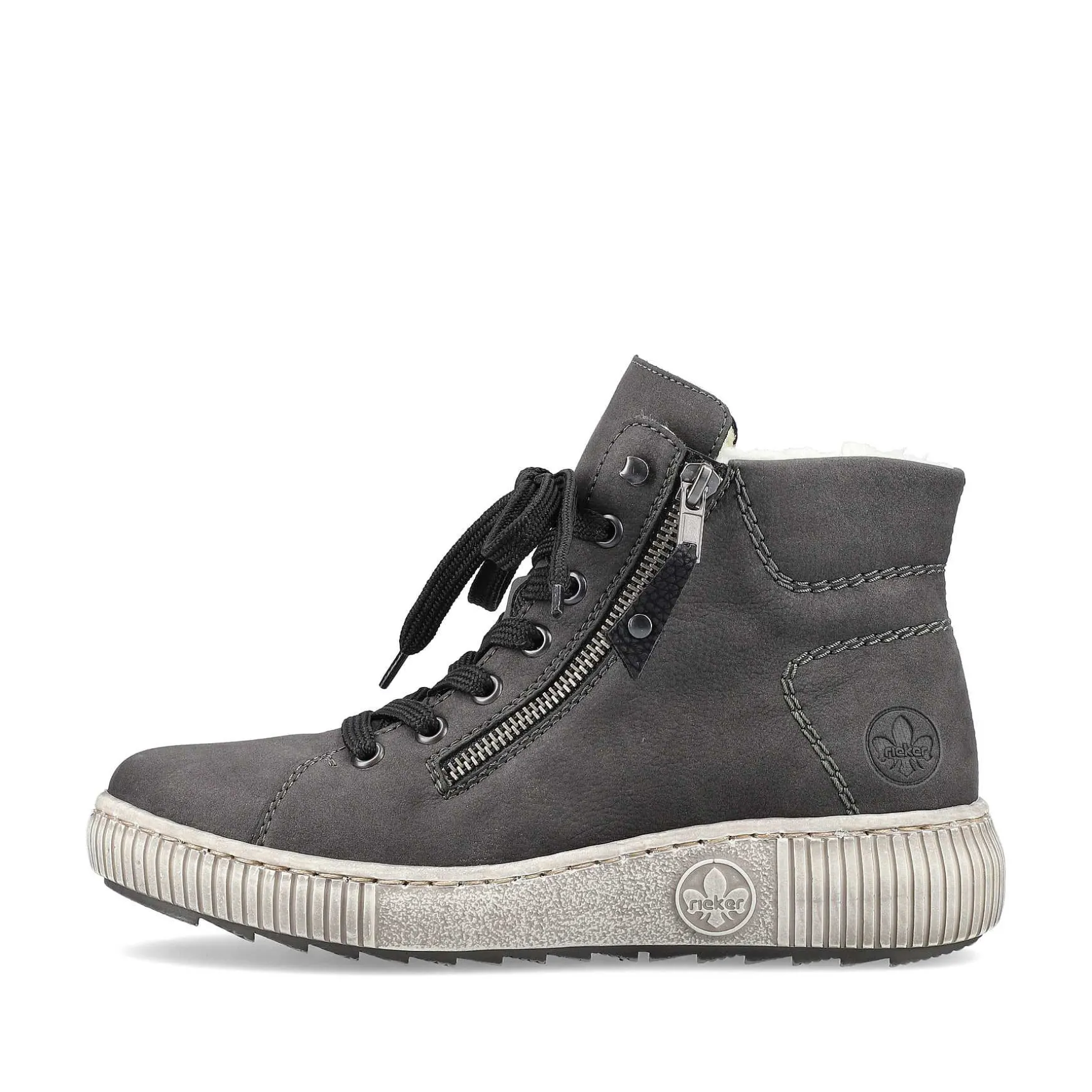 Rieker Women'S Lace-Up Shoes Anthracite