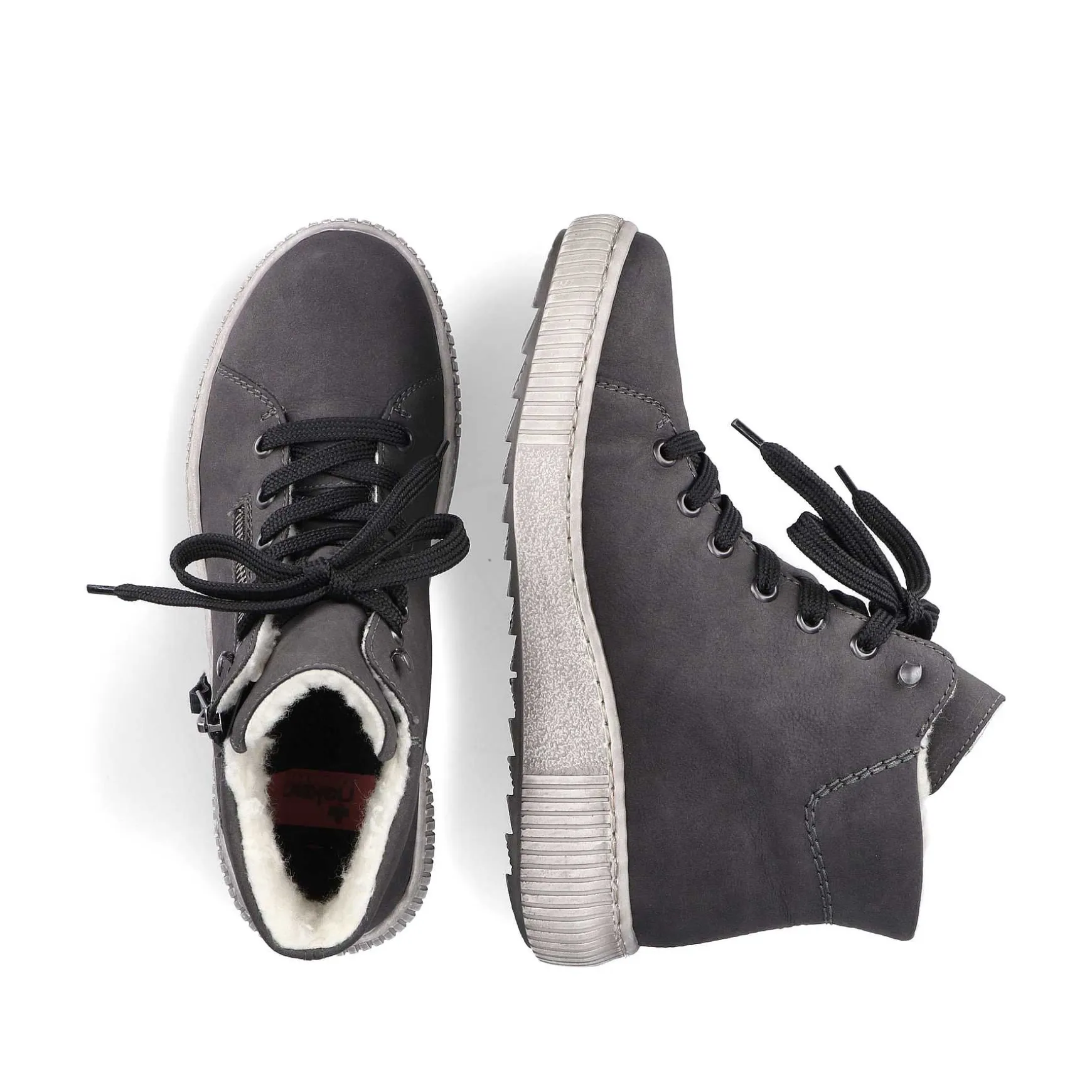 Rieker Women'S Lace-Up Shoes Anthracite