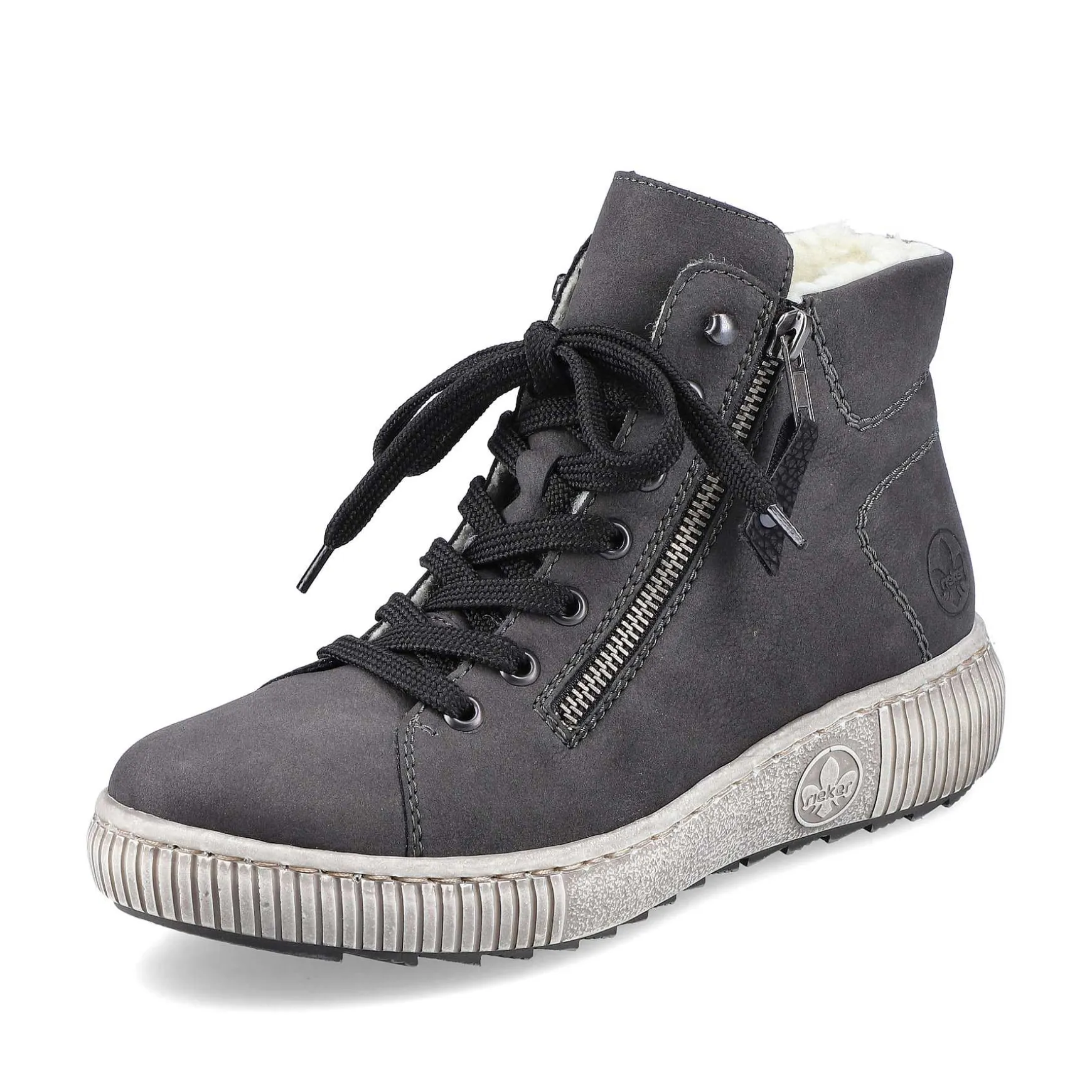 Rieker Women'S Lace-Up Shoes Anthracite