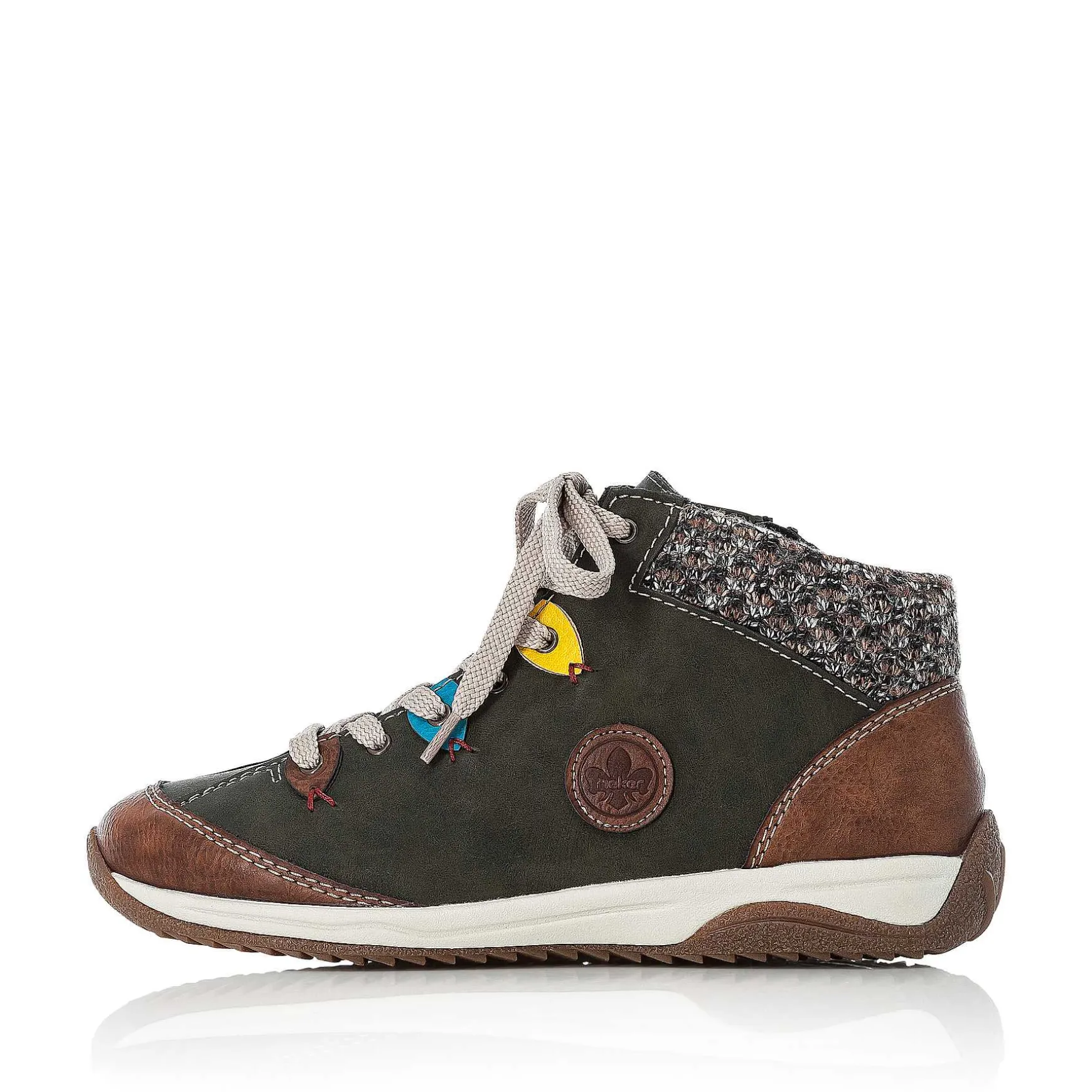 Rieker Women'S Lace-Up Shoes Moss Green