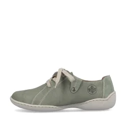 Rieker Women'S Lace-Up Shoes Green Gray