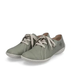 Rieker Women'S Lace-Up Shoes Green Gray