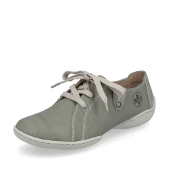 Rieker Women'S Lace-Up Shoes Green Gray
