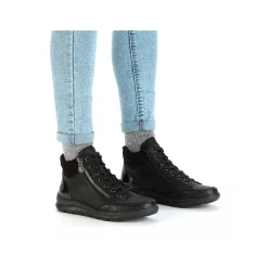 Rieker Women'S Lace-Up Shoes Deep Black