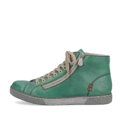 Rieker Women'S Lace-Up Shoes Emerald Green