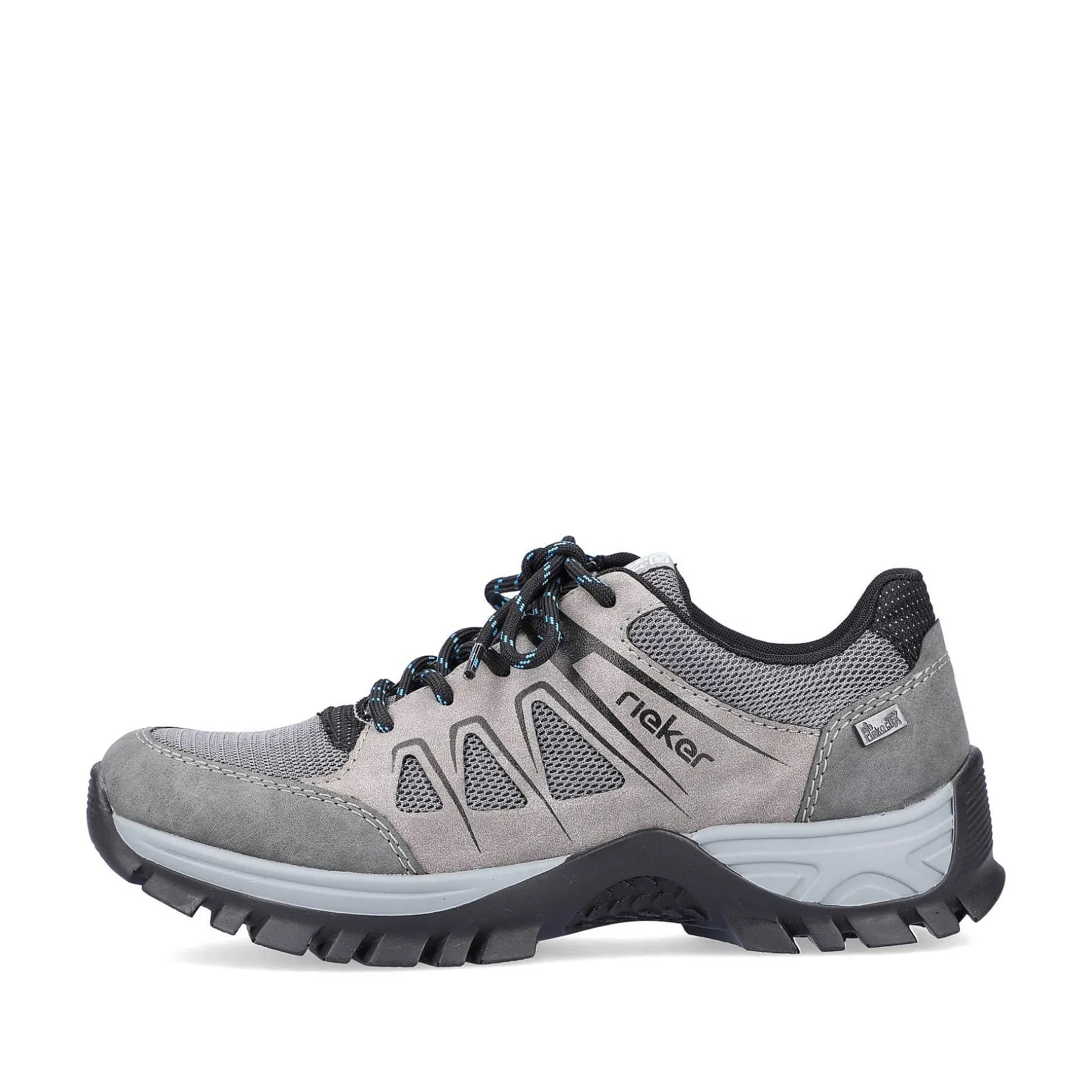 Rieker Women'S Lace-Up Shoes Steel Gray