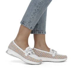 Rieker Women'S Loafer White-Multi